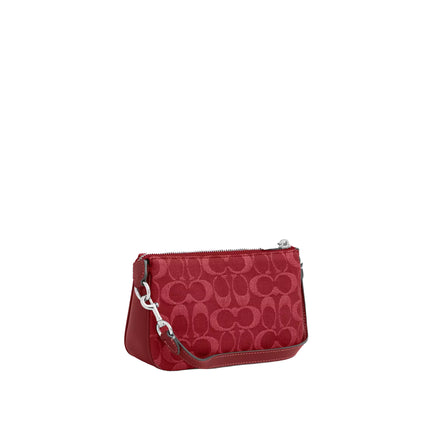 Coach Women's Nolita 19 In Signature Denim Silver/True Red