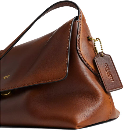Coach Women's Chelsea Shoulder Bag 30 In Loved Leather Brass/Brown