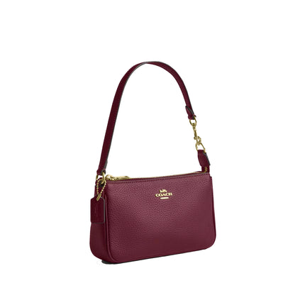Coach Women's Nolita 19 Gold/Dark Cherry