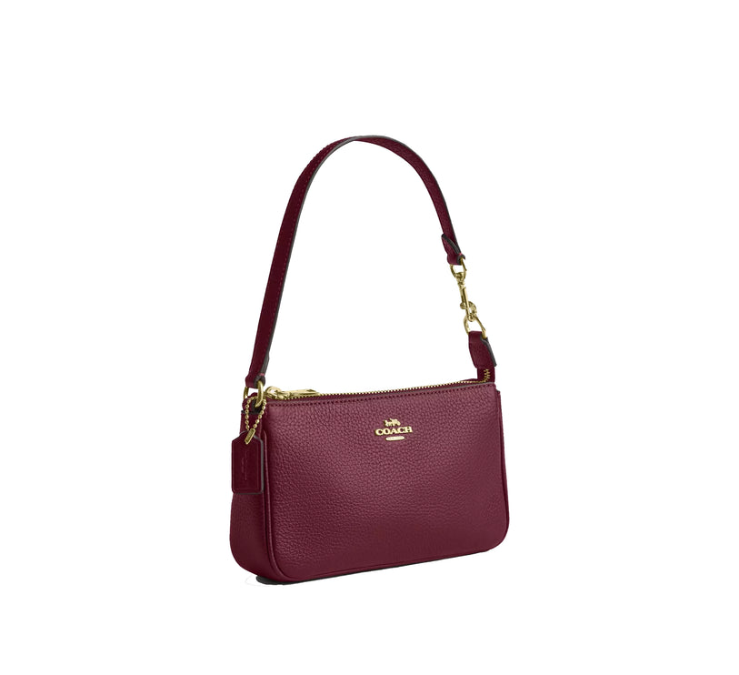 Coach Women's Nolita 19 Gold/Dark Cherry