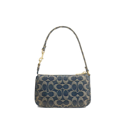 Coach Women's Nolita 19 In Signature Regenerative Cotton Denim Gold/Denim