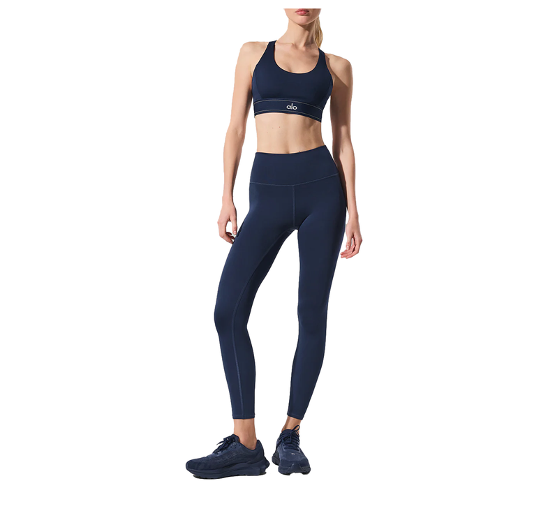 alo Women's 7/8 High-Waist Airlift Legging - Navy