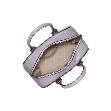 Michael Kors Women's Ashton Small Signature Logo Messenger Bag Lilac/Silver