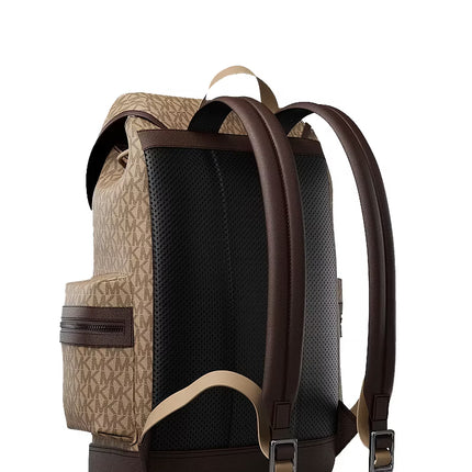 Michael Kors Unisex Cooper Logo Backpack Camel