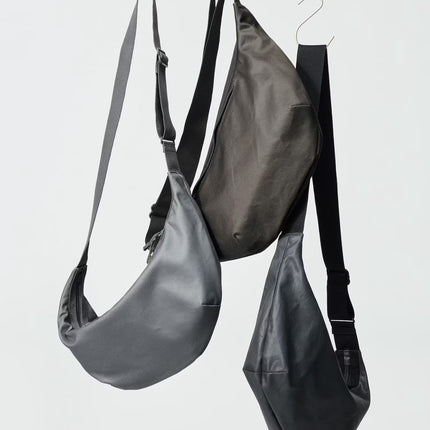 Uniqlo Unisex Coated Cotton Shoulder Bag 06 Gray