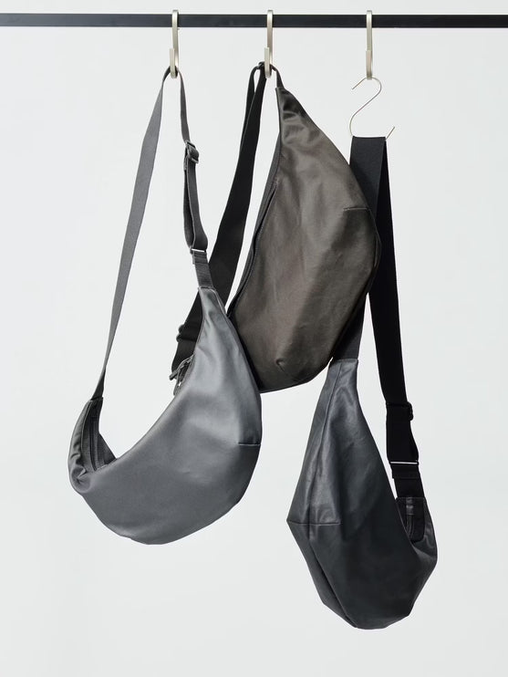 Uniqlo Unisex Coated Cotton Shoulder Bag 06 Gray