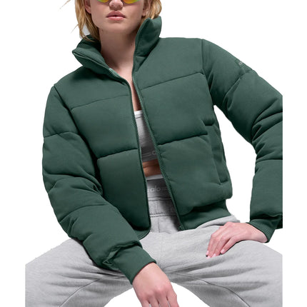 alo Women's Sweatshirt Puffer Clover Green