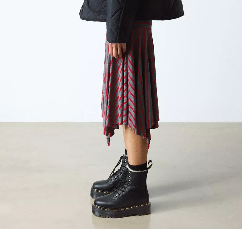 Dr. Martens Unisex Jadon Faux Fur Lined Leather Platform Boots Black