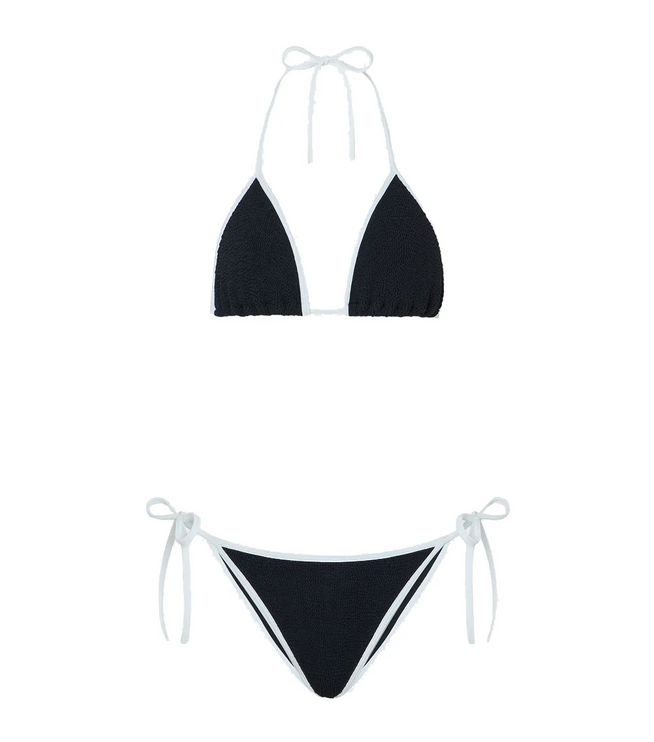 HUNZA G Women's Gina Bikini Black/White
