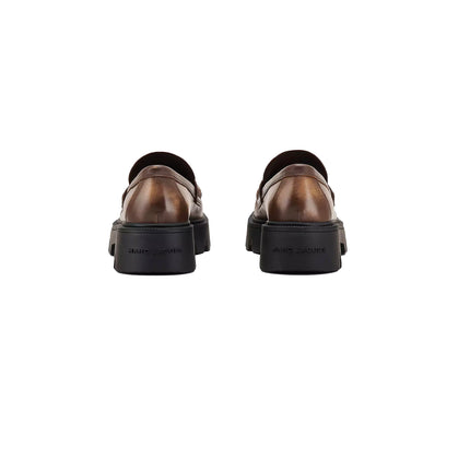 Marc Jacobs Women's The Distressed Leather Frankie Loafer Brown