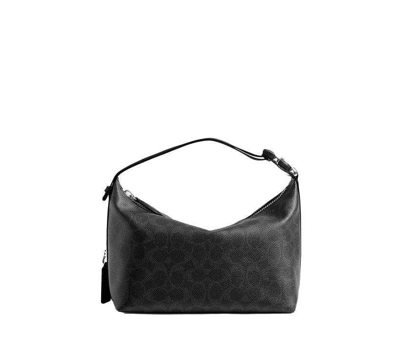 Coach Unisex Travel Kit With Speedclip In Signature Canvas Black Signature