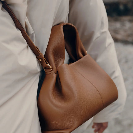 Polène Women's Numéro Neuf Mini Edition Textured Camel
