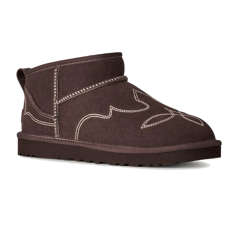 UGG Women's Classic Ultra Mini Western Burnt Cedar