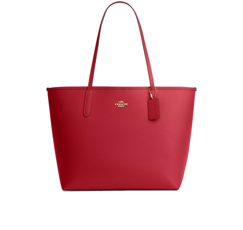 Coach Women's City Tote Bag Gold/Poppy