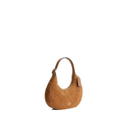 Coach Women's Emily Shoulder Bag In Shearling Gold/Natural