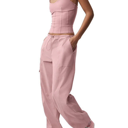 alo Women's Low Rise Megastar Cargo Pant Vintage Pink