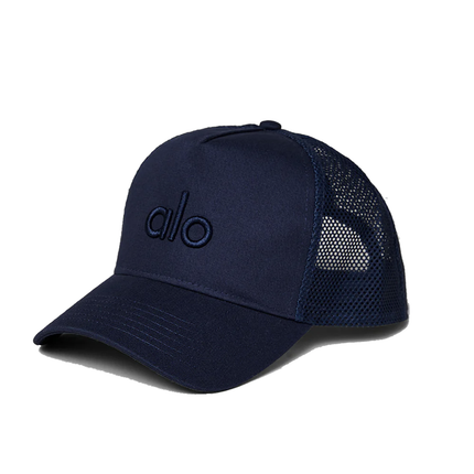 alo Unisex District Trucker Hat -  Navy