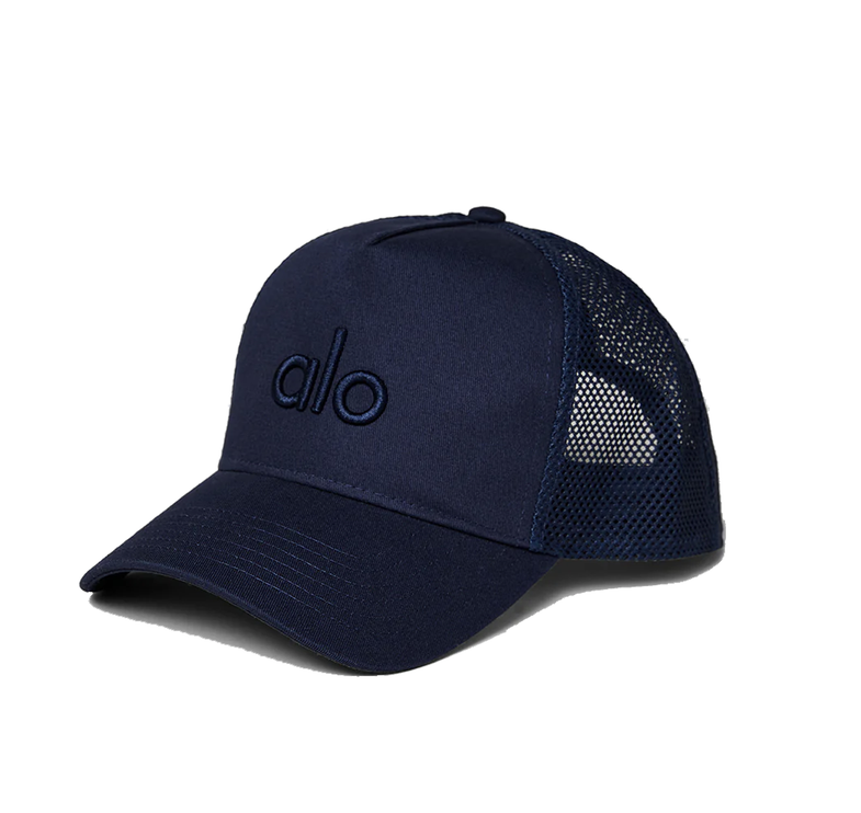 alo Unisex District Trucker Hat -  Navy