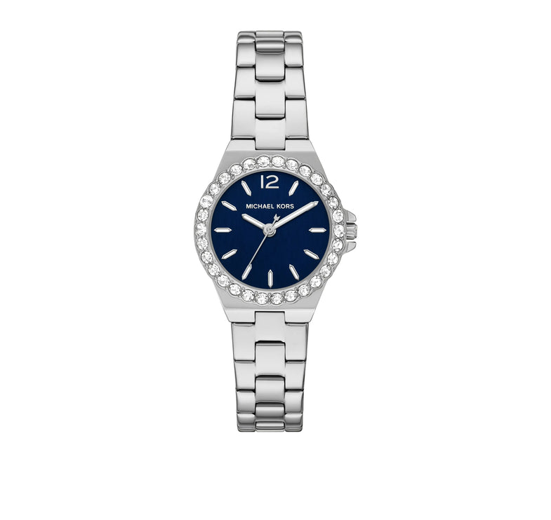 Michael Kors Women's Mini Lennox Pavé Silver-Tone Watch Silver MKO1318