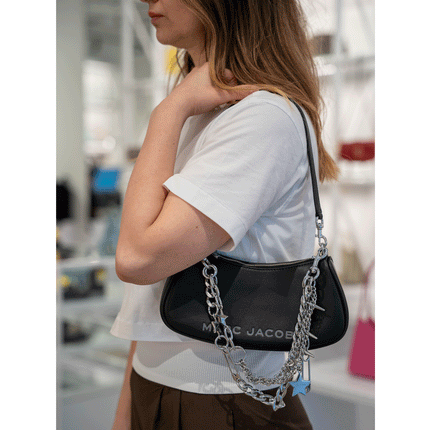Marc Jacobs Women's The Star Charm Shoulder Bag Black