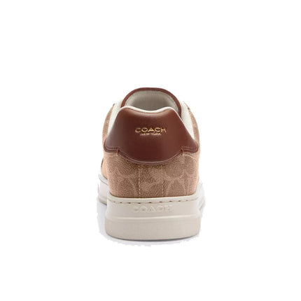 Coach Women's High Line Sneaker In Signature Canvas Brown/Khaki