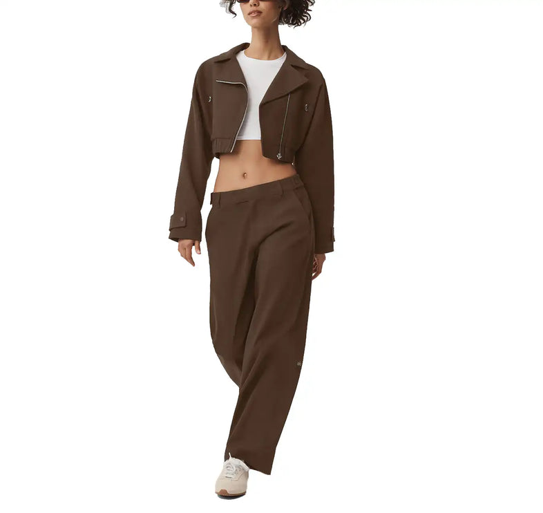 alo Women's High Road Straight Leg Pant Espresso