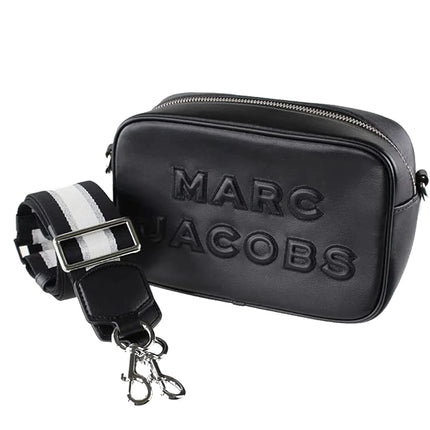 Marc Jacobs Women's Flash Leather Crossbody Bag Silver Black