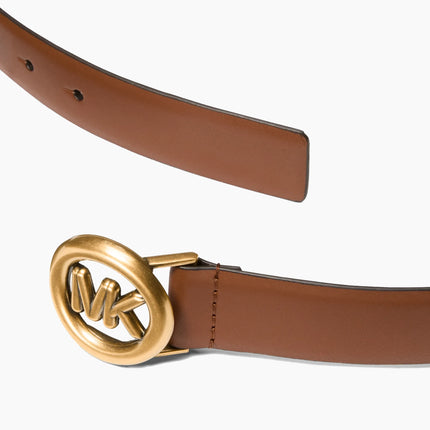 Michael Kors Women's Logo Leather Belt Luggage
