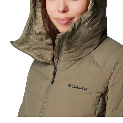 Columbia Women's Joy Peak II Mid Hooded Jacket Stone Green