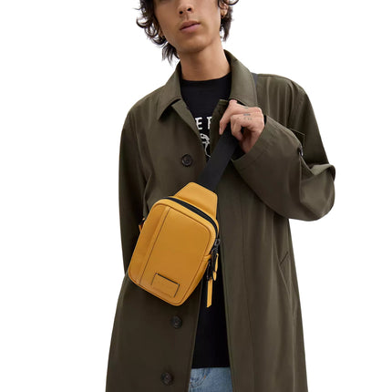 Coach Unisex Edge L Pack Gunmetal/Mustard