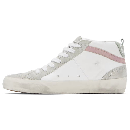 Golden Goose Women's Mid Star Sneakers White/Silver/Ice/Pink