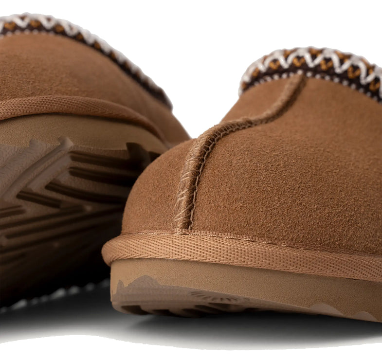 UGG Tasman II çocuk terliği, kahverengi (chestnut) süet
