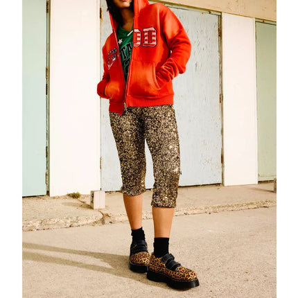 Dr. Martens Women's Buzz Leopard Mary Jane Shoes Light Tan