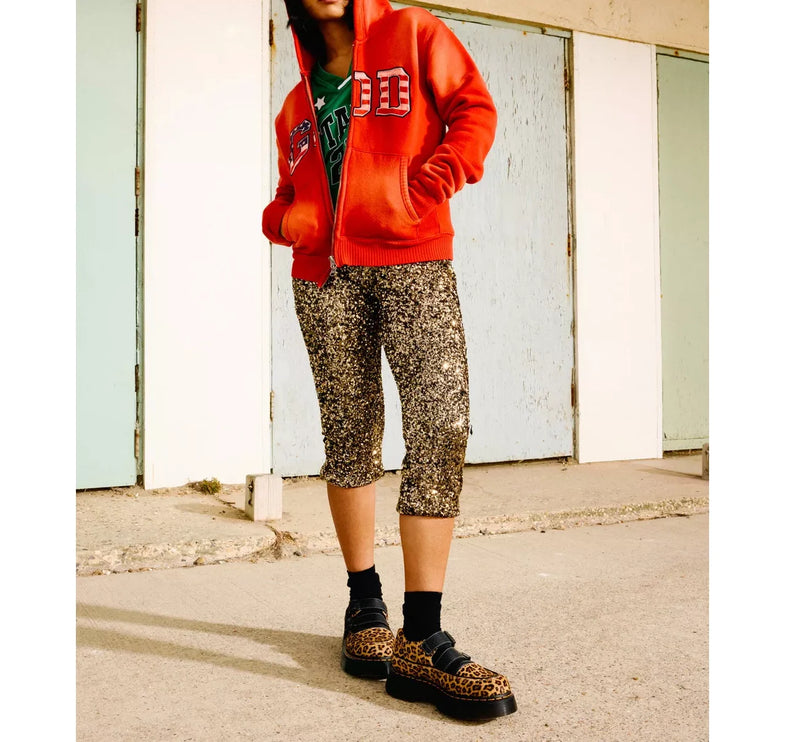 Dr. Martens Women's Buzz Leopard Mary Jane Shoes Light Tan