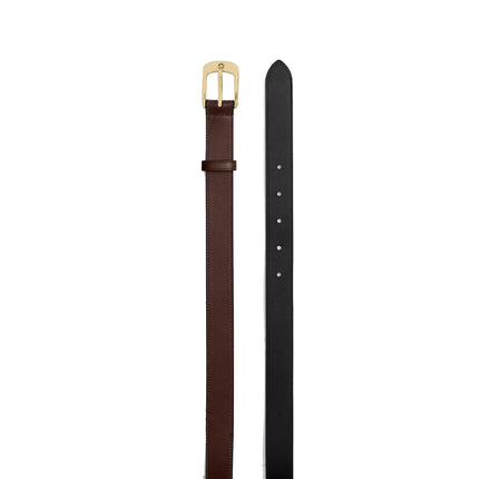 Coach Women's C Harness Buckle Belt, 25 Mm Gold/Maple