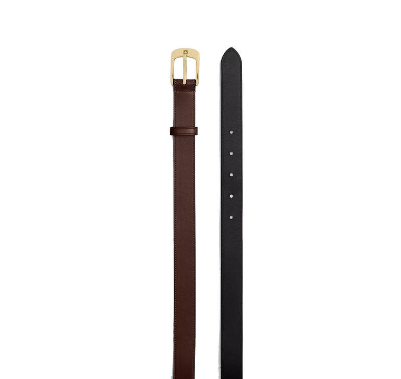 Coach Women's C Harness Buckle Belt, 25 Mm Gold/Maple