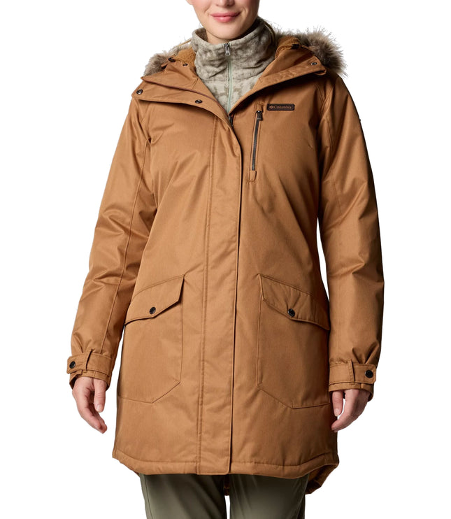 Columbia Women's Suttle Mountain Long Insulated Jacket Camel Brown