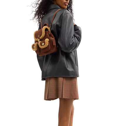 Coach Women's Hadley Backpack Gold/Vintage Brown Multi