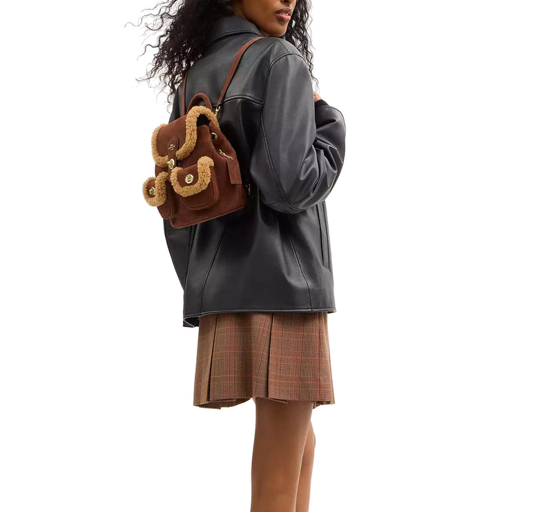 Coach Women's Hadley Backpack Gold/Vintage Brown Multi