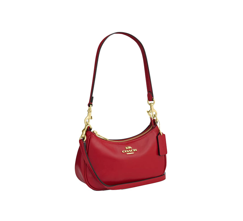 Coach Women's Soft Teri Mini Crossbody Bag Gold/Poppy