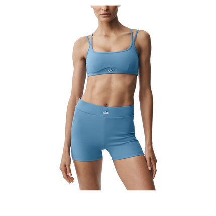 alo Women's Airbrush Aura Bra California Blue