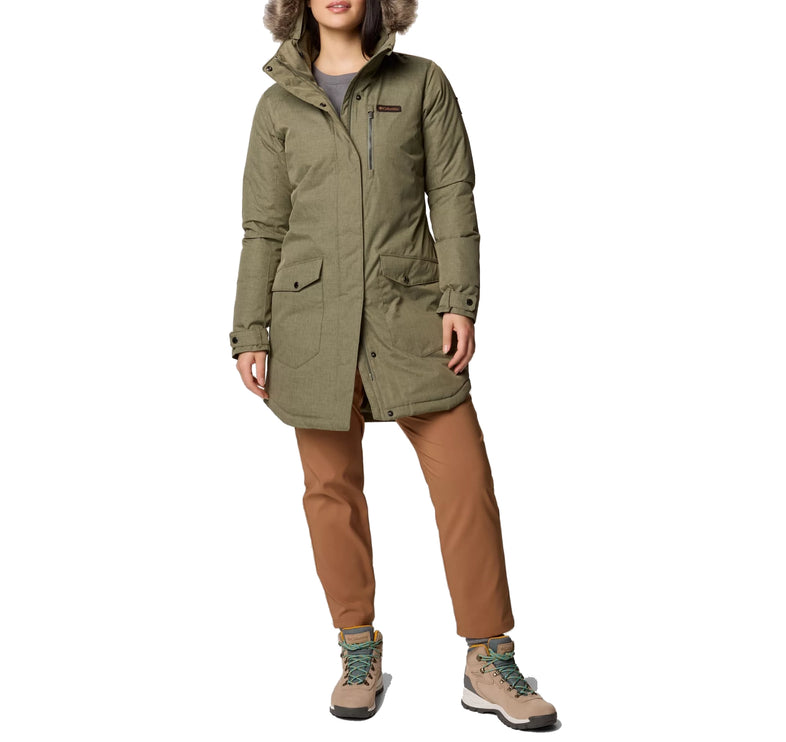 Columbia Women's Suttle Mountain Long Insulated Jacket Stone Green