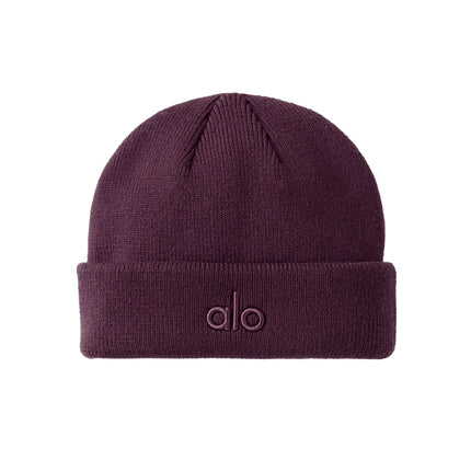 alo Unisex Notable Beanie Rich Bordeaux