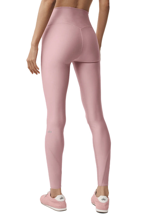 alo Women's Airlift High-Waist 7/8 Fine Line Legging Vintage Pink