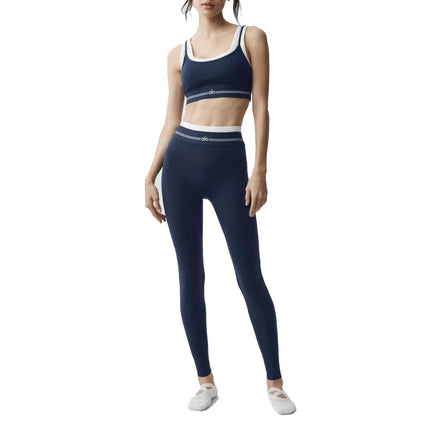 alo Women's Airbrush High-Waist 7/8 Better Together Legging Navy/White