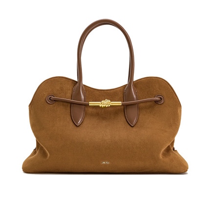 JW PEI Women's Adele Metal Rope Knot Tote Bag - Caramel Brown