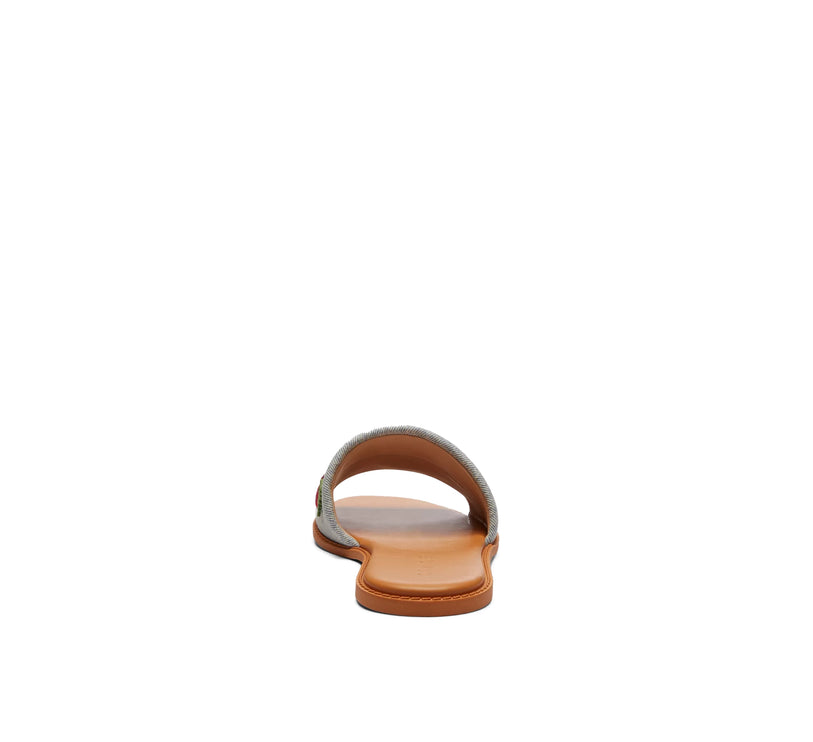 Coach Women's Holly Sandal With Cherries Denim Multi
