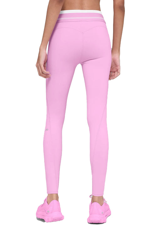 alo Women's Airbrush High-Waist 7/8 Better Together Legging Candy Heart Pink/White