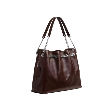 Coach Women's Evelyn Shoulder Bag Silver/Maple