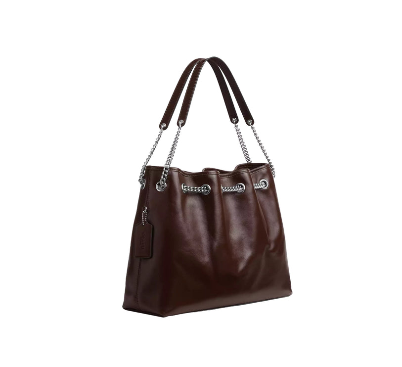 Coach Women's Evelyn Shoulder Bag Silver/Maple